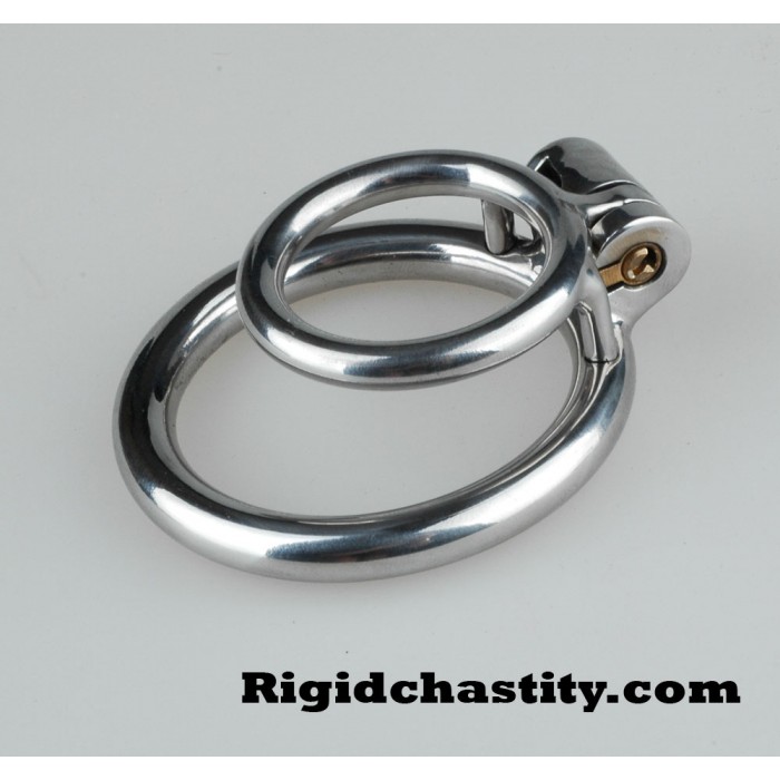 Single Locking Cock Ring - Mature Metal